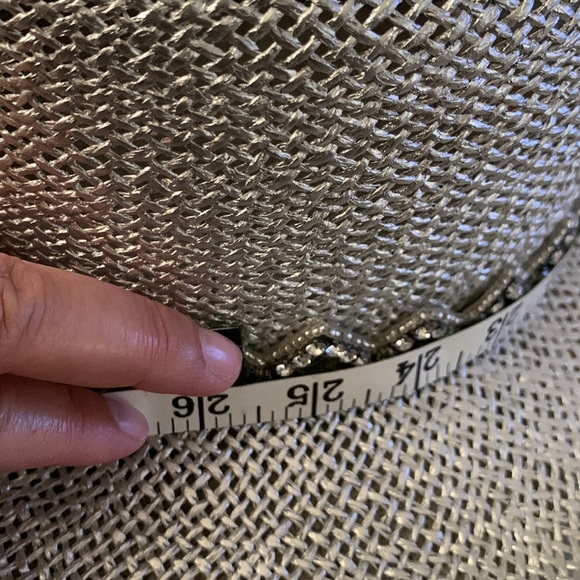 Silver western hat with rhinestones - Picture 11 of 12